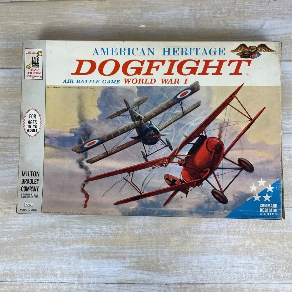 American Heritage Dogfight WWI Air Battle Game #4302 MB 1963 *Complete
